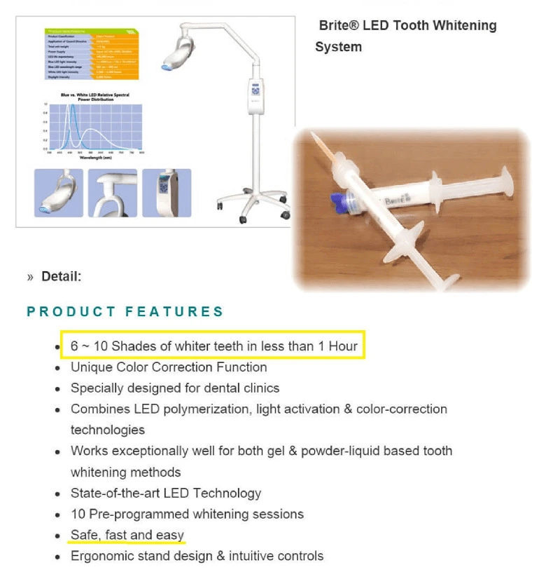 マイスターホワイトニングの添付文書