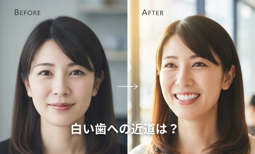 白い歯への近道は？